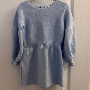 Janie and Jack Light Blue Knit Dress